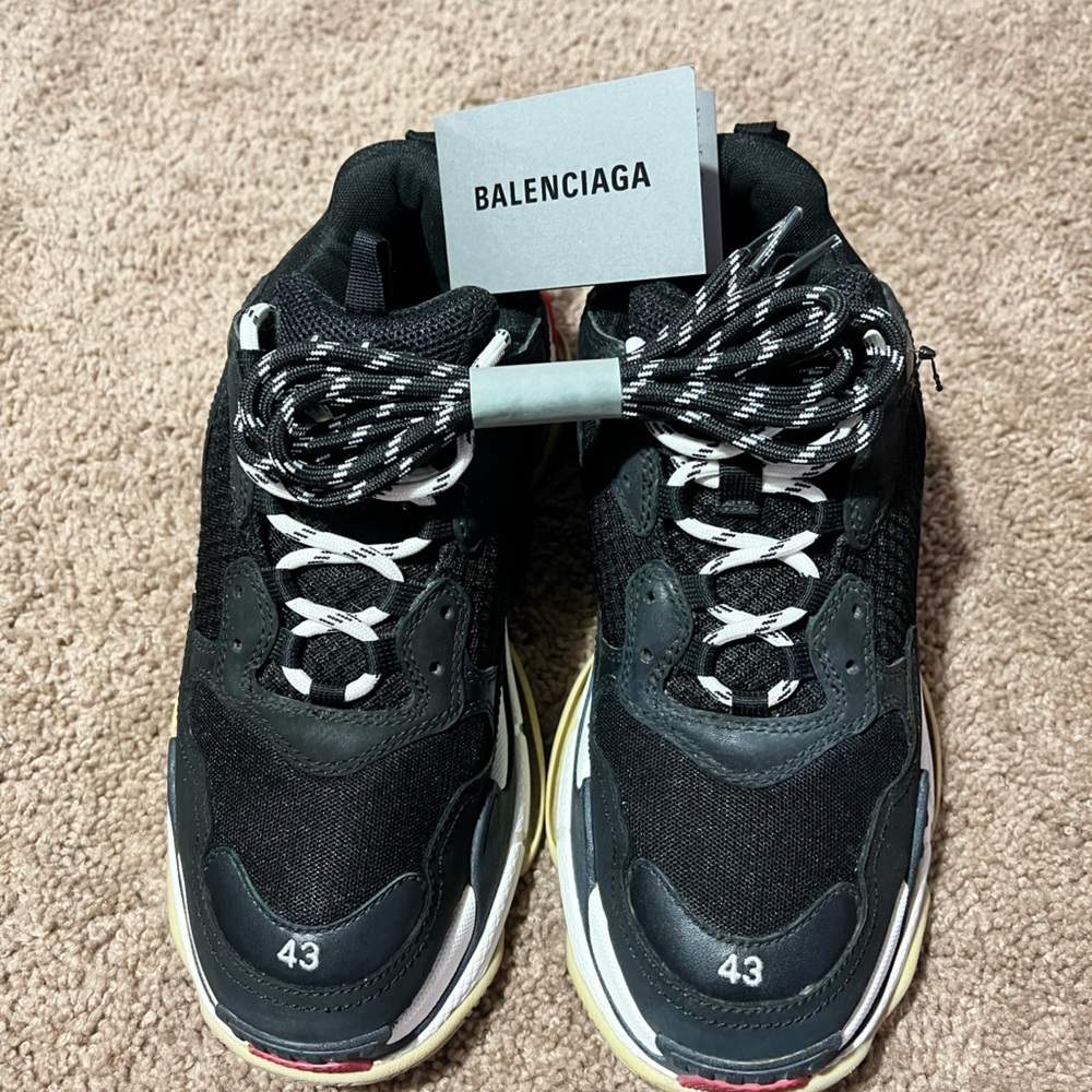 Balenciaga Triple S Black, White, Red